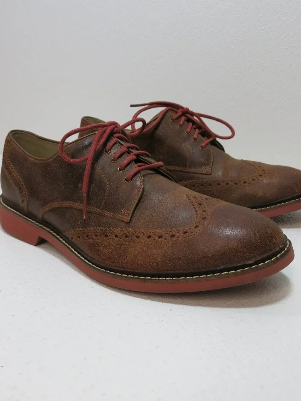 Cole Haan Brogue Leather Men's Dress Wingtip Oxfords Formal Footwear Sz 9.5 M